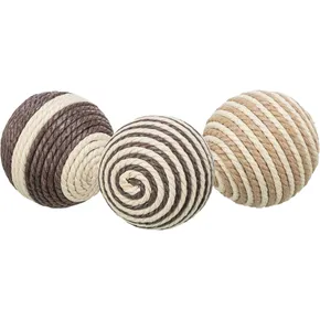 Saitenbälle - braun-beige 4,5 cm